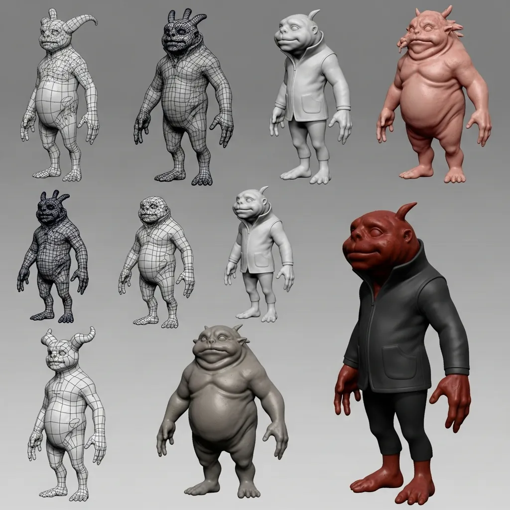 Student work - organic character